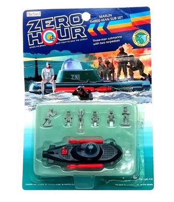 Bluebird Zero Hour ZZ1 Marlin 3 Man Submarine - Vintage 1989 Bluebird Toys