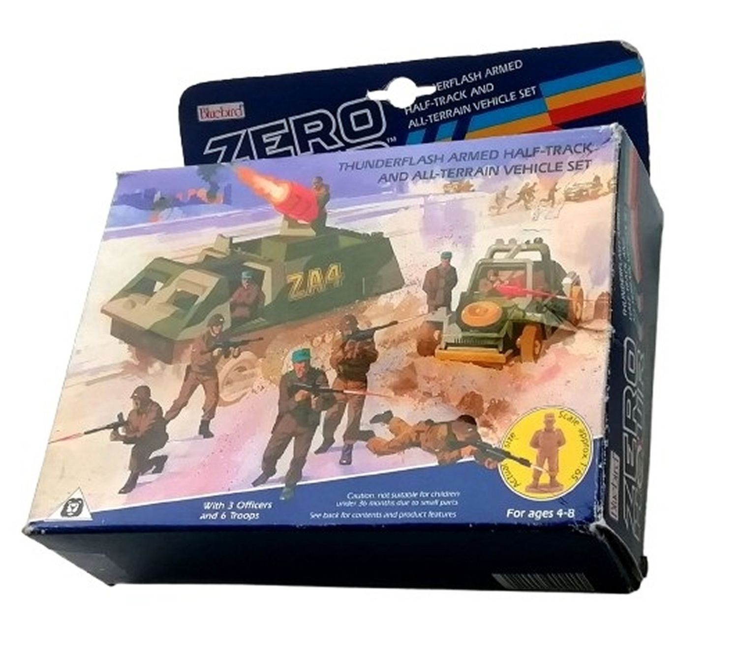 Bluebird Zero Hour ZA3 ZA4 Thunderflash Armed Half-Track & All-Terrain Vehicle Set 1989