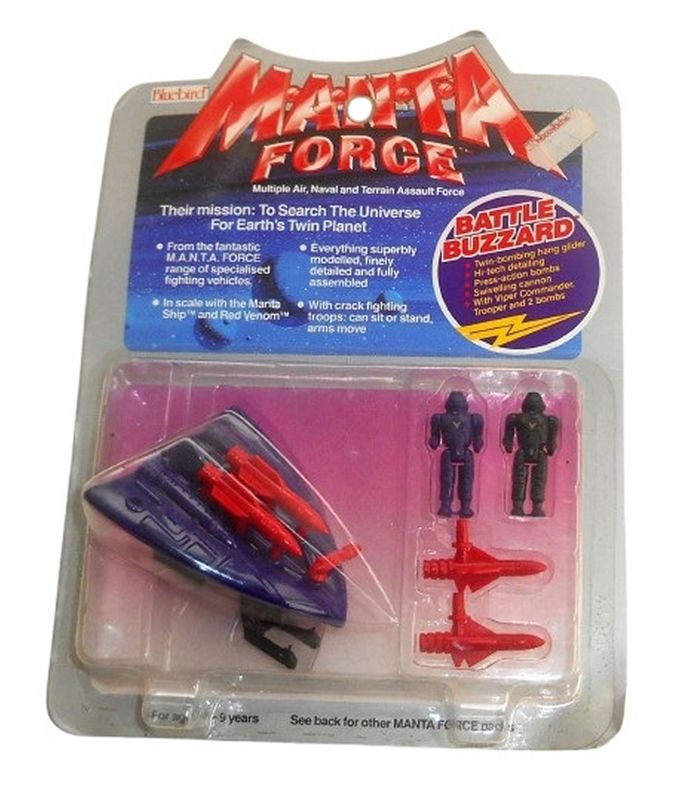 Manta Force BATTLE BUZZARD Viper Squadron - Vintage 1987 Bluebird Toys Manta Force BATTLE BUZZARD Viper Squadron - Vintage 1987 Bluebird Toys
