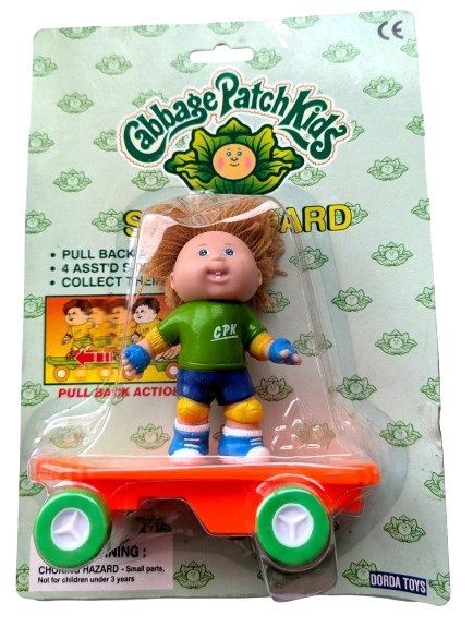 Cabbage Patch Dolls SKATEBOARD Pull Back Action - Vintage 1997 Dorda Toys
