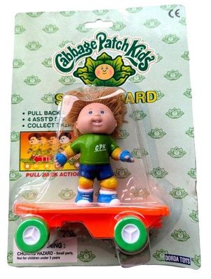 Cabbage Patch Dolls SKATEBOARD Pull Back Action - Vintage 1997 Dorda Toys