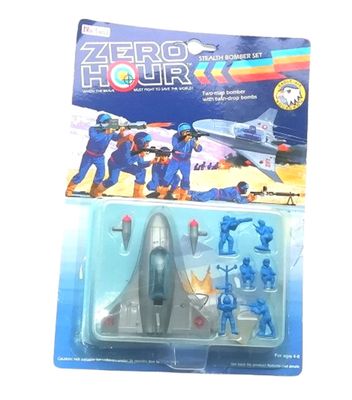 Bluebird Zero Hour ZF1 Stealth Bomber and Eagle Squadron - Vintage 1989 Bluebird Toys