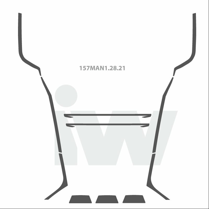 Zierleisten + V-Kontur für MAN TGX