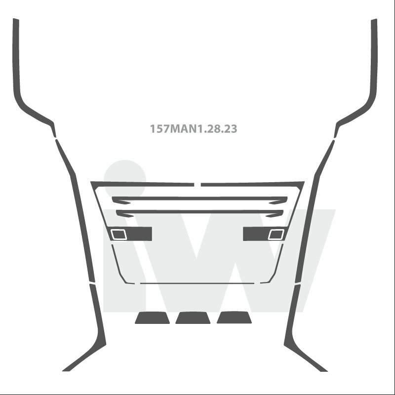Edelstahlapplikation für MAN TGX