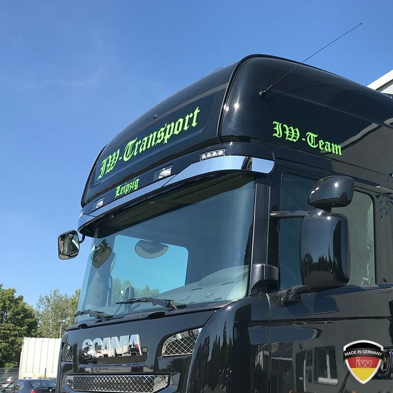 Sonnenblendenapplikation für Scania Sonnenblendenapplikation für Scania