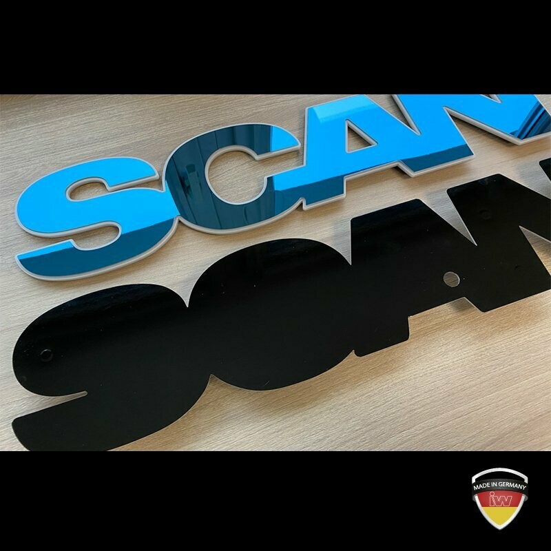 Adapterplatte für LED Schriftzug Scania