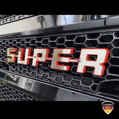 Schriftzug "Super" in 3D Optik