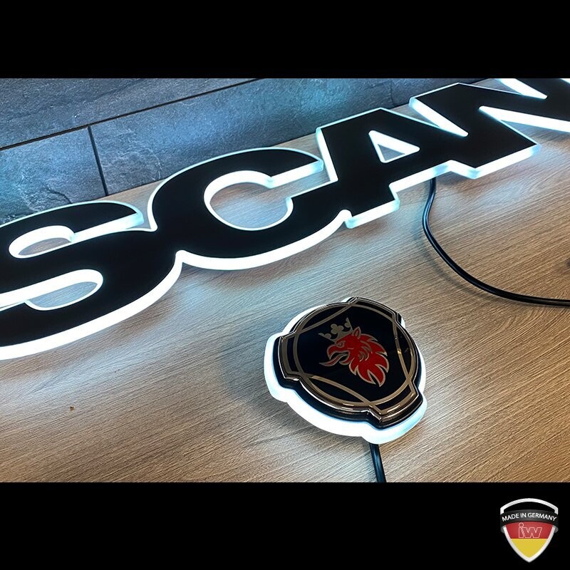 LED-Leuchtschild 164 × 25 cm für das Fahrerhaus des Scania Topline 