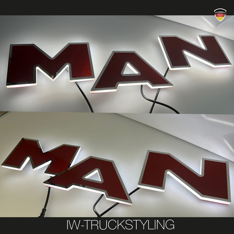 Beleuchteter MAN Schriftzug Beleuchteter MAN Schriftzug