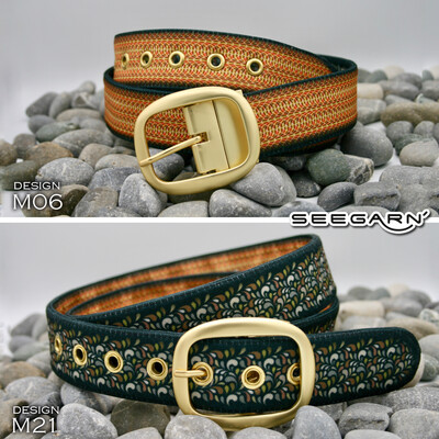 Seesand - Stoff Wendegürtel (Design M06 & M21) Seesand - Stoff Wendegürtel (Design M06 & M21)