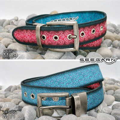 Seeblume - Stoff Wendegürtel (Design M09 & M11) Seeblume - Stoff Wendegürtel (Design M09 & M11)