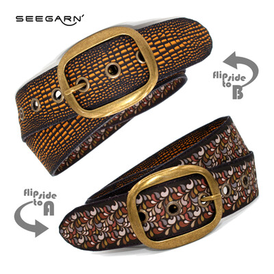 SeeSchlange - Stoff Wendegürtel (Design MB04 & MB19) SeeSchlange - Stoff Wendegürtel (Design MB04 & MB19)