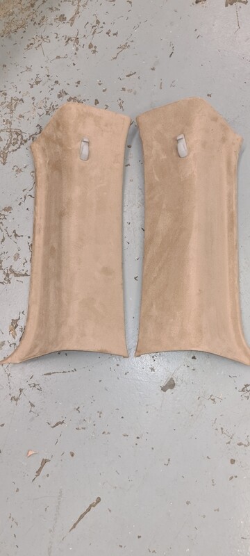 Vw caddy maxi rear pillar trims in tan swede
