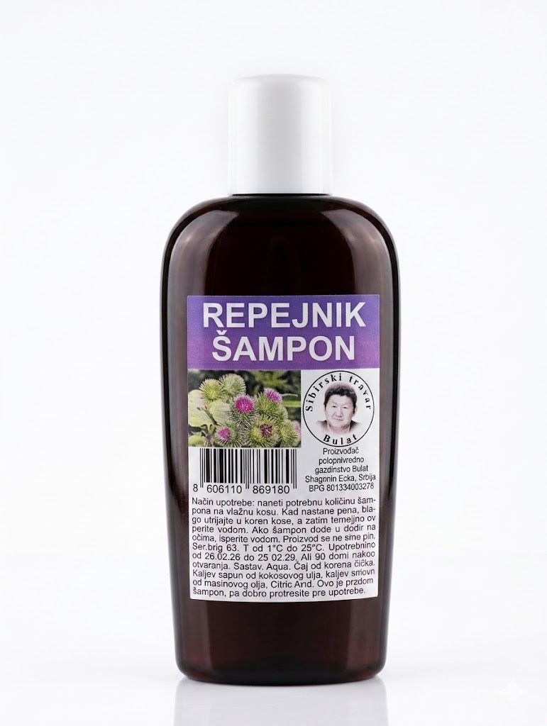 REPEJNIK ŠAMPON sa ekstraktom čička 200 ml (шампунь против выпадения волос с экстрактом лопуха) REPEJNIK ŠAMPON sa ekstraktom čička 200 ml (шампунь против выпадения волос с экстрактом лопуха)