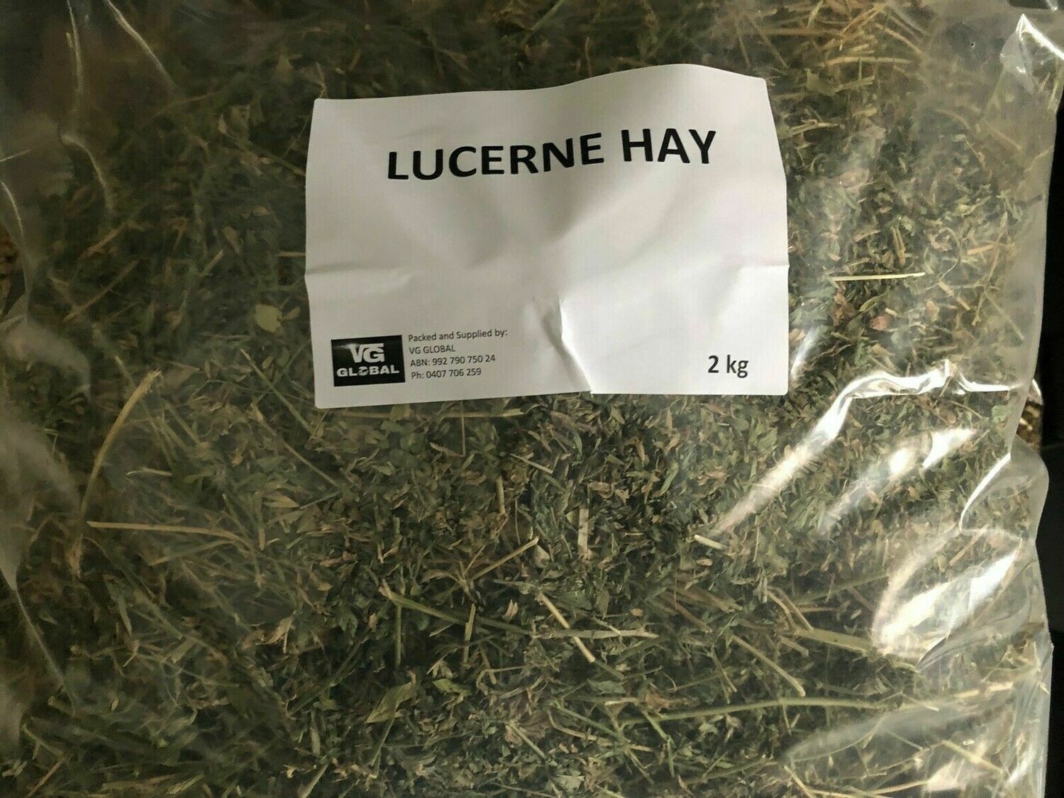 Prime Lucerne Hay horse quality 2kg Baby Rabbit and Guinea pig under 6 months