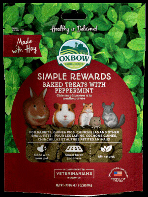 Oxbow Simple Rewards Baked Treats with Peppermint 85g