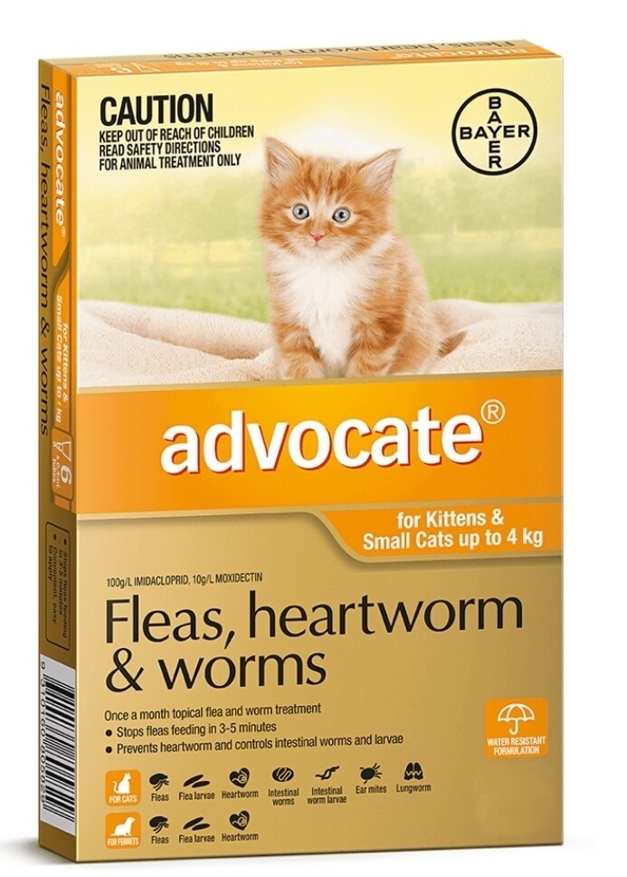 Advocate Cat 0-4kg 6pcs