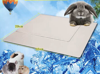Rabbit Cooling Pad Hamster Cooling Pad Pet Cooling Mat for Rabbit Bunny Hamster Puppy Kitten Guinea Pig & Other Small Pets Stay Cool- Pet Cool Plate Ice Bed 