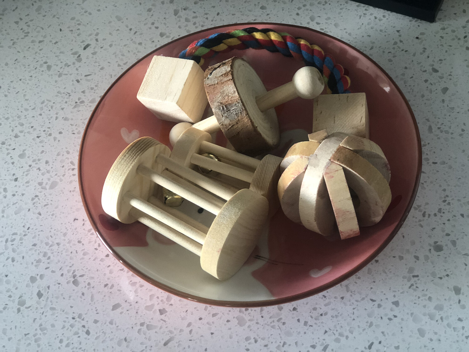 Chew Toys - Natural Wooden Pine Toy Accessories for Bunny Rabbits and Guinea Pigs (5 pieces per bag)