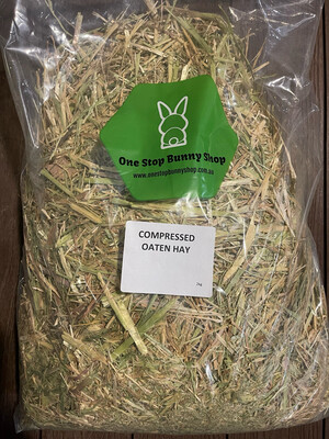 Compressed Oaten Hay 2kg (less than 20% Green)