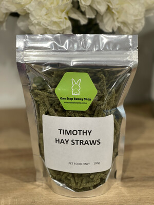 Timothy Hay Straws 100g