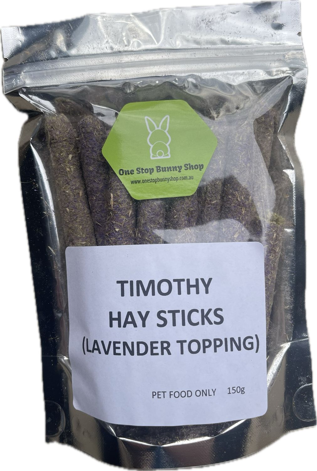 Timothy Hay Sticks (Lavender) 150g