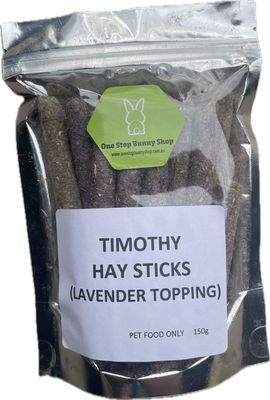 Timothy Hay Sticks (Lavender) 150g