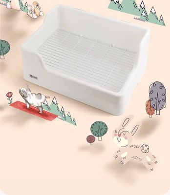 Anti-Tipping Anti-Spray Urine Double Fixed Rabbit Guinea Pig Pet toilet