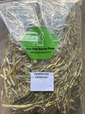 New Batch Compressed Oaten Hay 2kg (less than 60% Green)