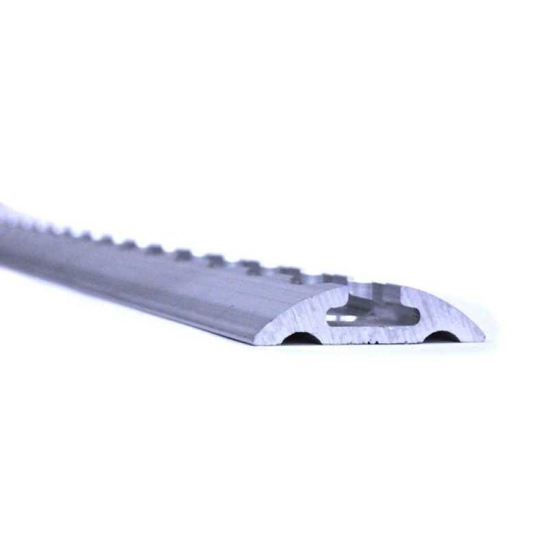 Barra guía aero semi-circular 1,5 mts perforada