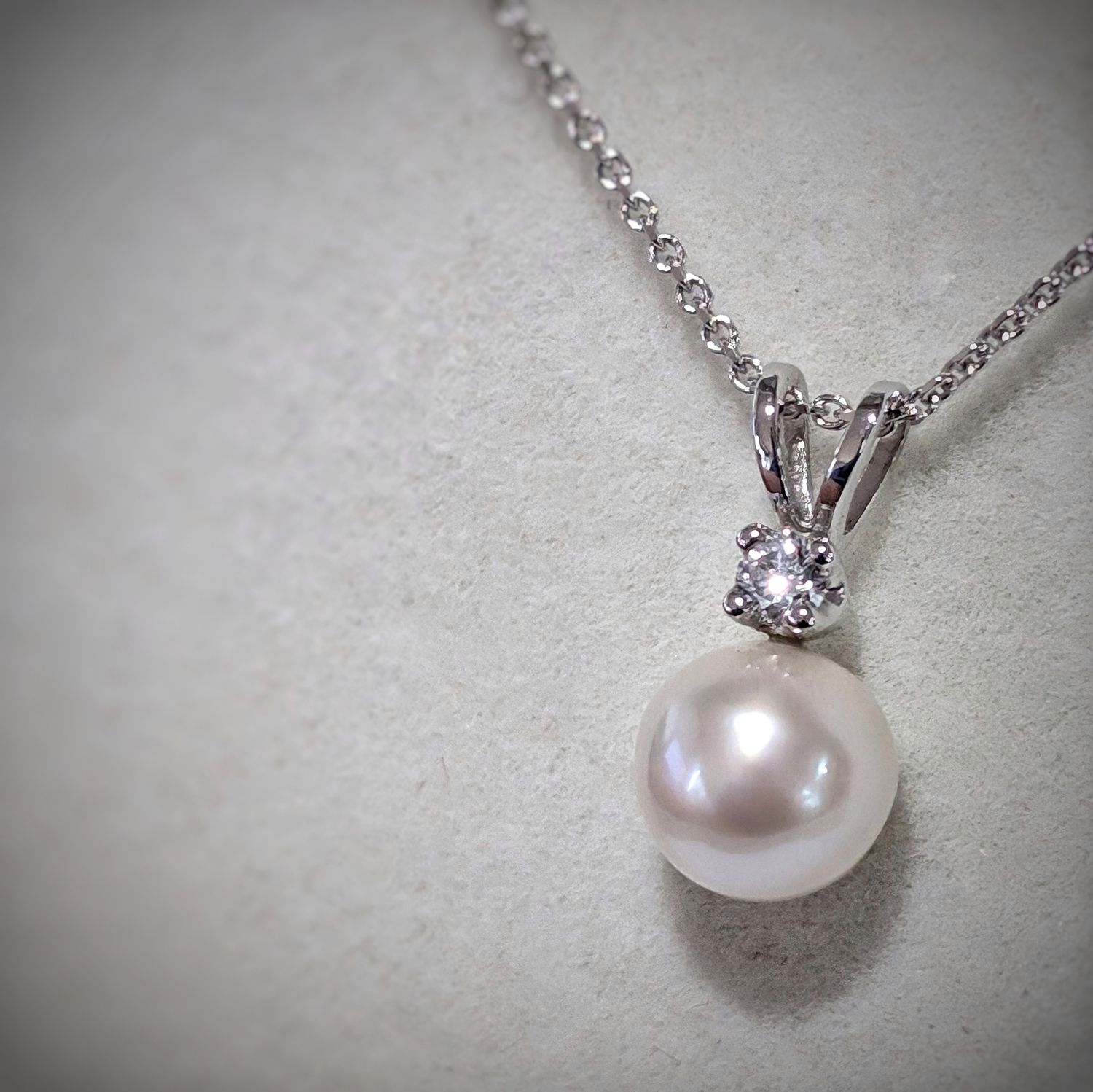 Ethereal Akoya Diamond Pendant