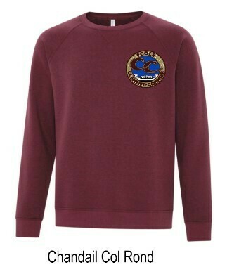 Chandail col rond 60/40 Cotton/Polyester