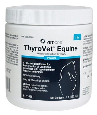 Thyroid Equine Powder (levothyroxine) - 1lb jar