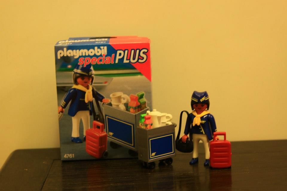 Playmobil 4761 Flight Attendant with Service Cart 黑人空姐