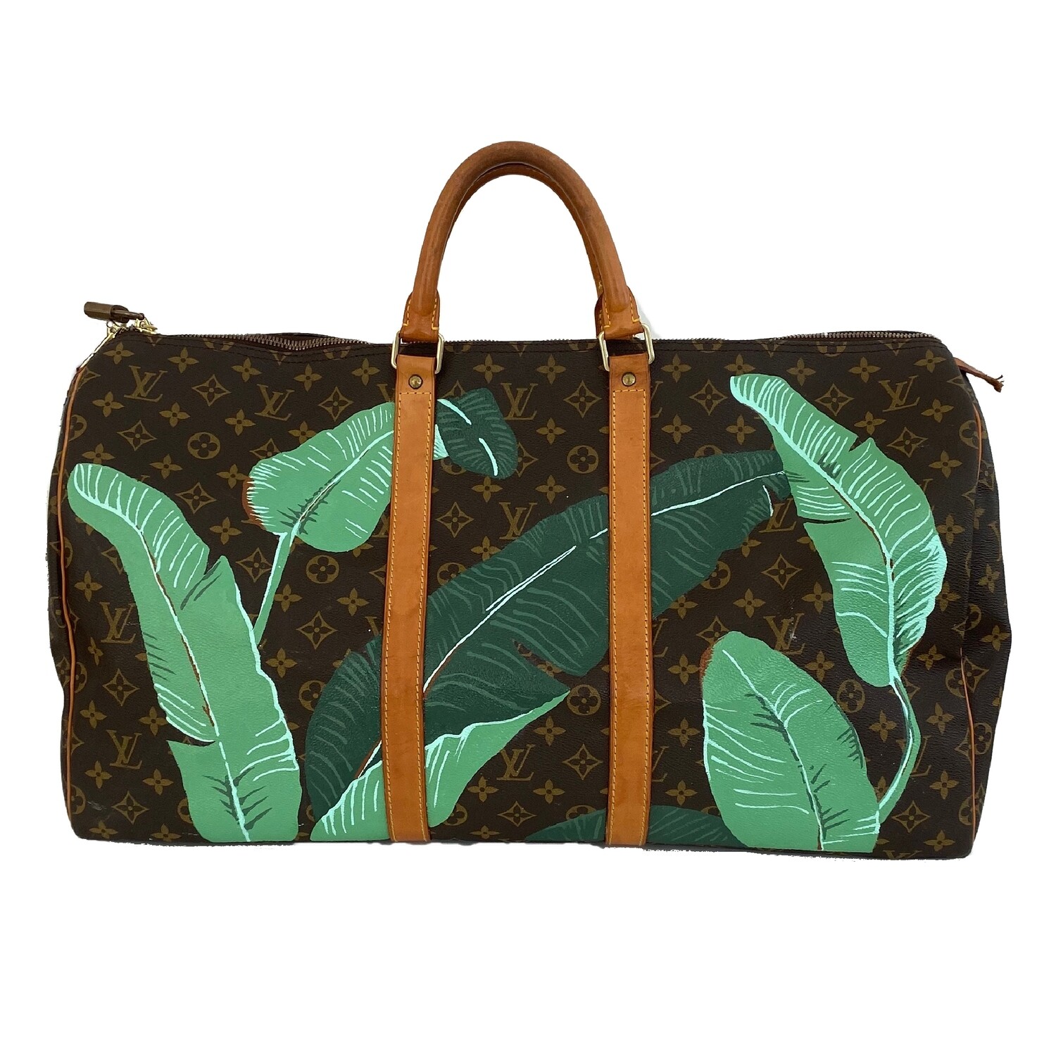 “Beverly Hills”  Handpainted Louis Vuitton Keepall