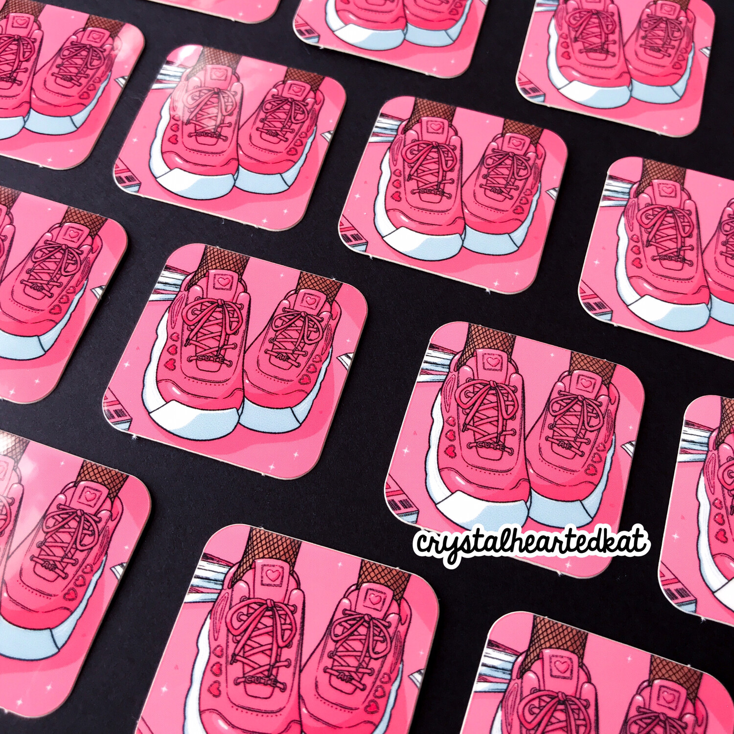 Cute AF Pink Sneakers Mini Sticker