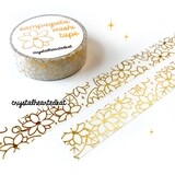 Sampaguita Flower Gold Foil Washi Tape