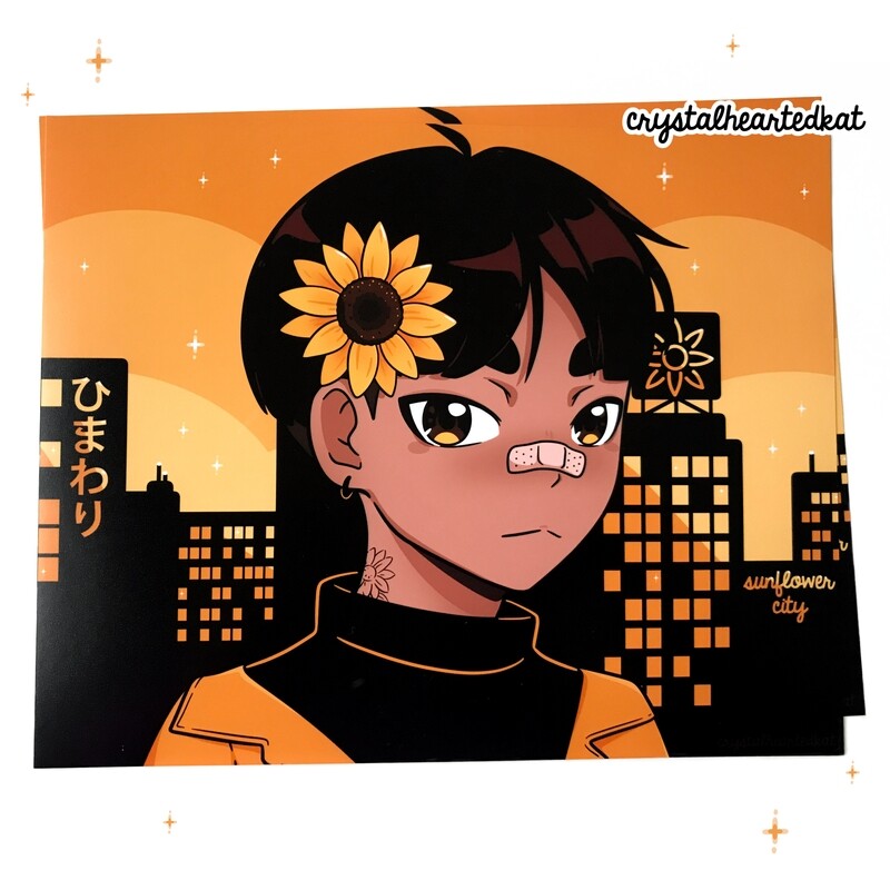 Sunflower Boy *8" x 10"*