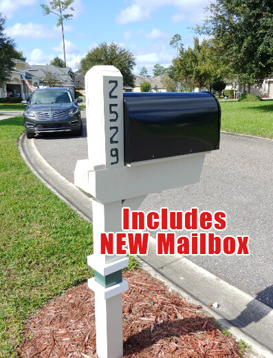 Eagle Harbor Mailbox Post &amp; Mailbox