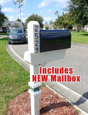 Eagle Harbor Mailbox Post &amp; Mailbox
