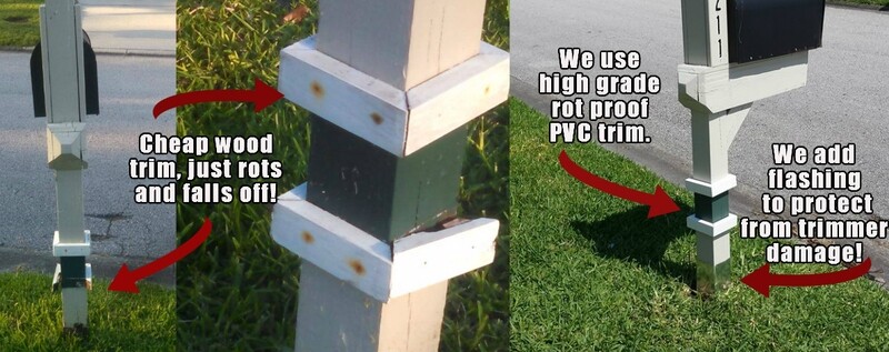 Eagle Harbor Mailbox Post Repair