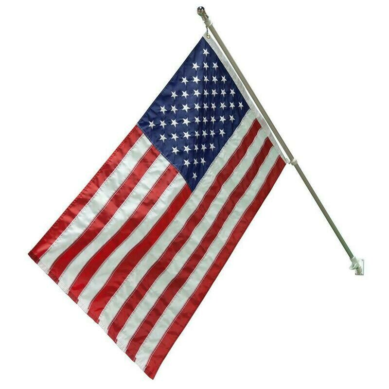 U.S. Flag 2.5'x4' 100% Nylon Flag Installed