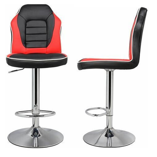 Modern Racing Seat Bar Stools Chair Adjustable Swivel Mixed Color Extra Comfort 