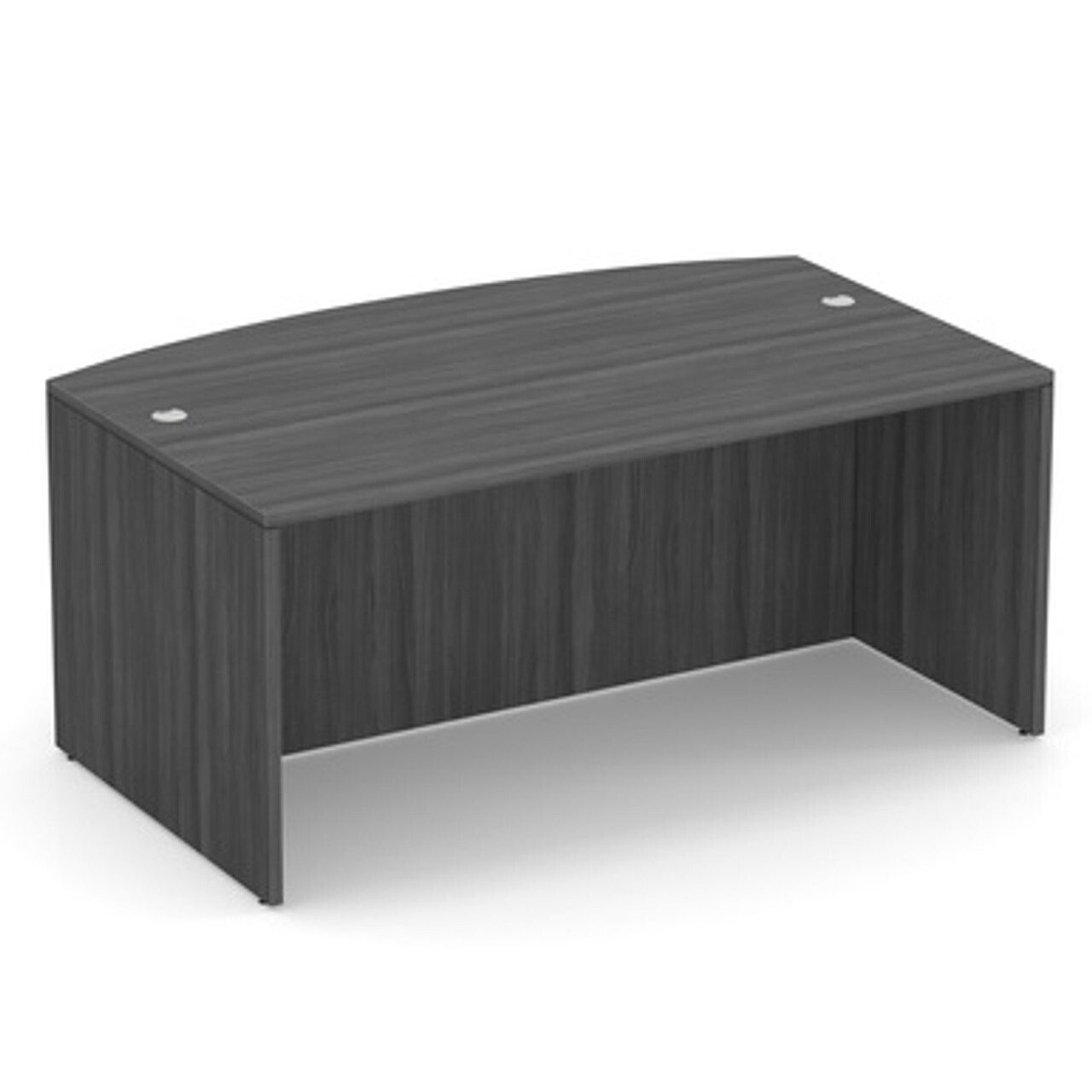 New Port Grey Bow Front Desk Shell