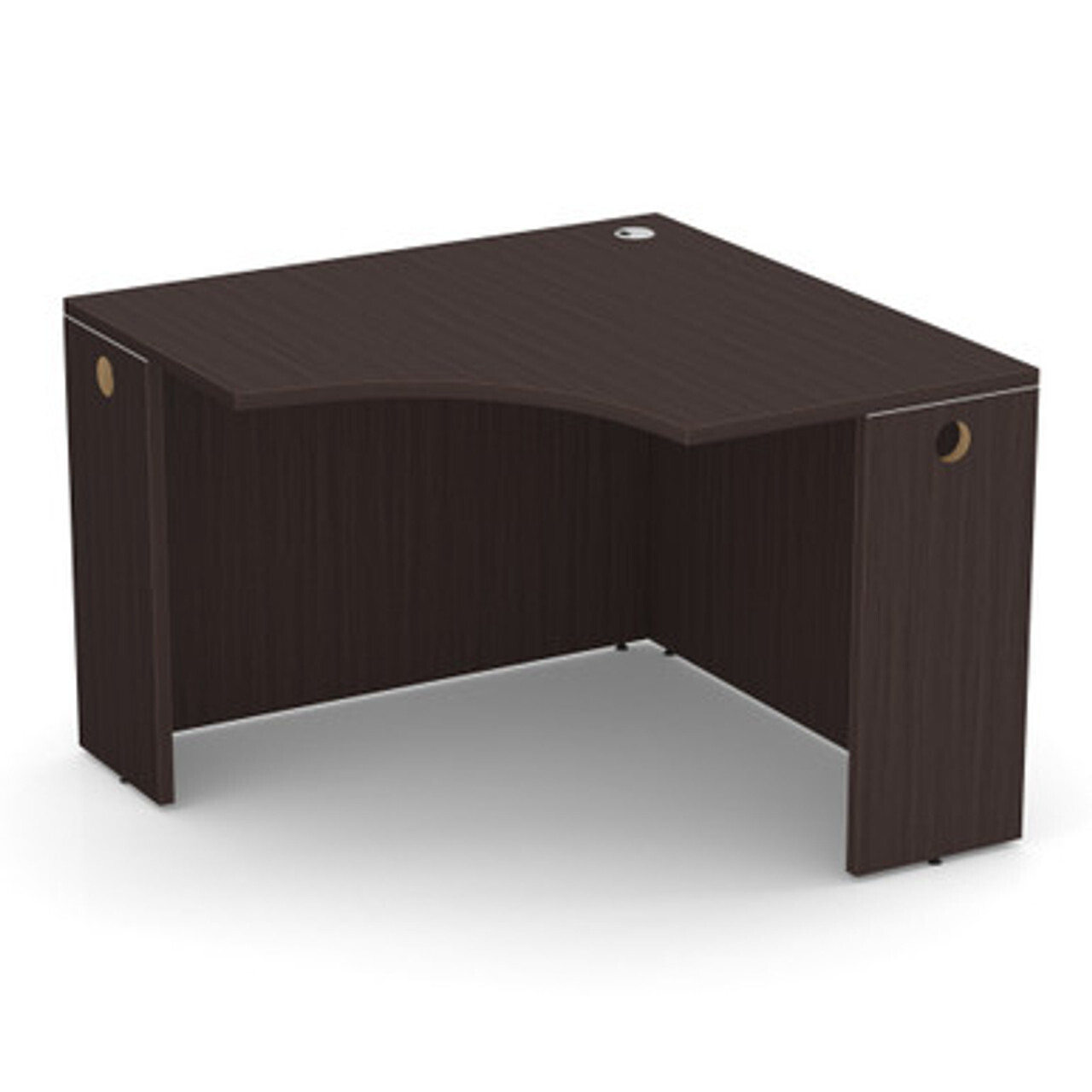 Mocha Corner Desk Shell