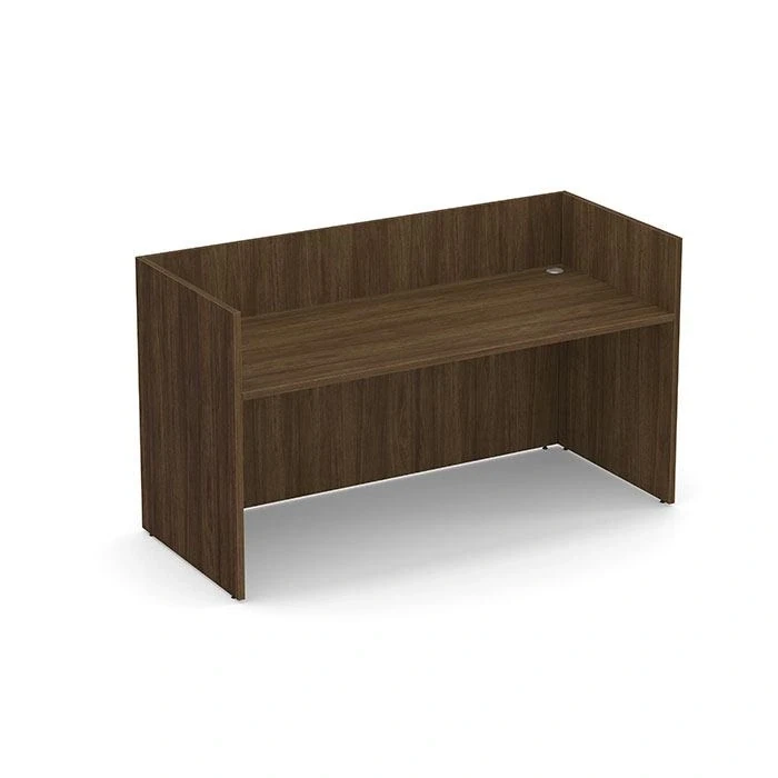 Walnut Reception Desk Shell