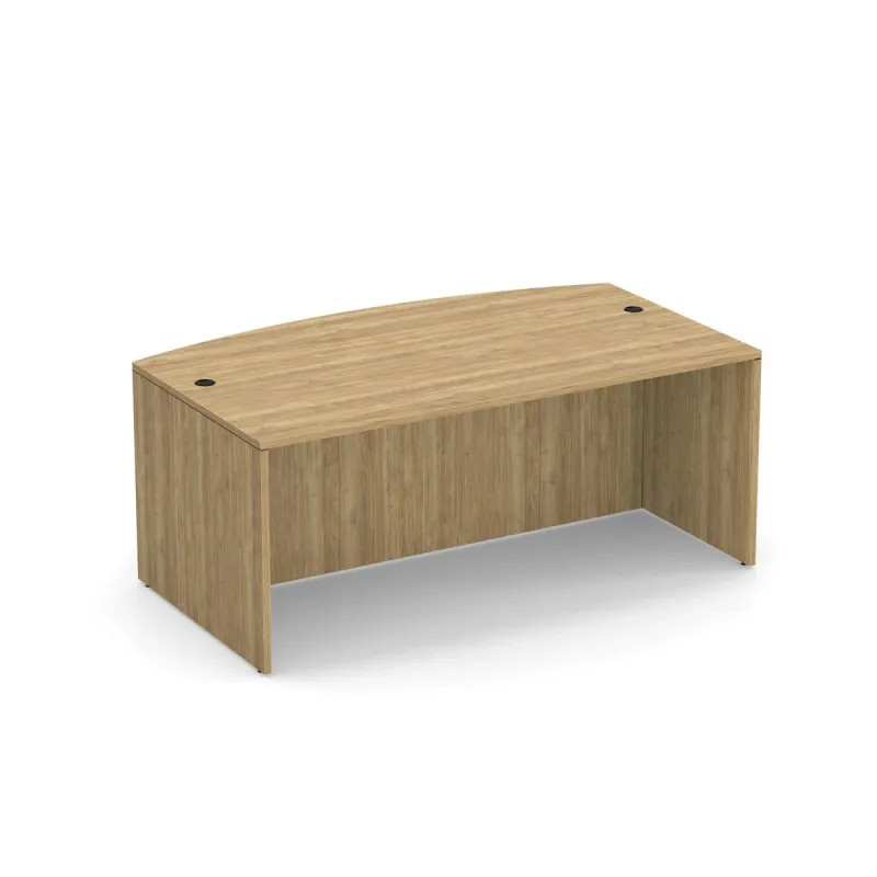 Aspen Bow Front Desk Shell