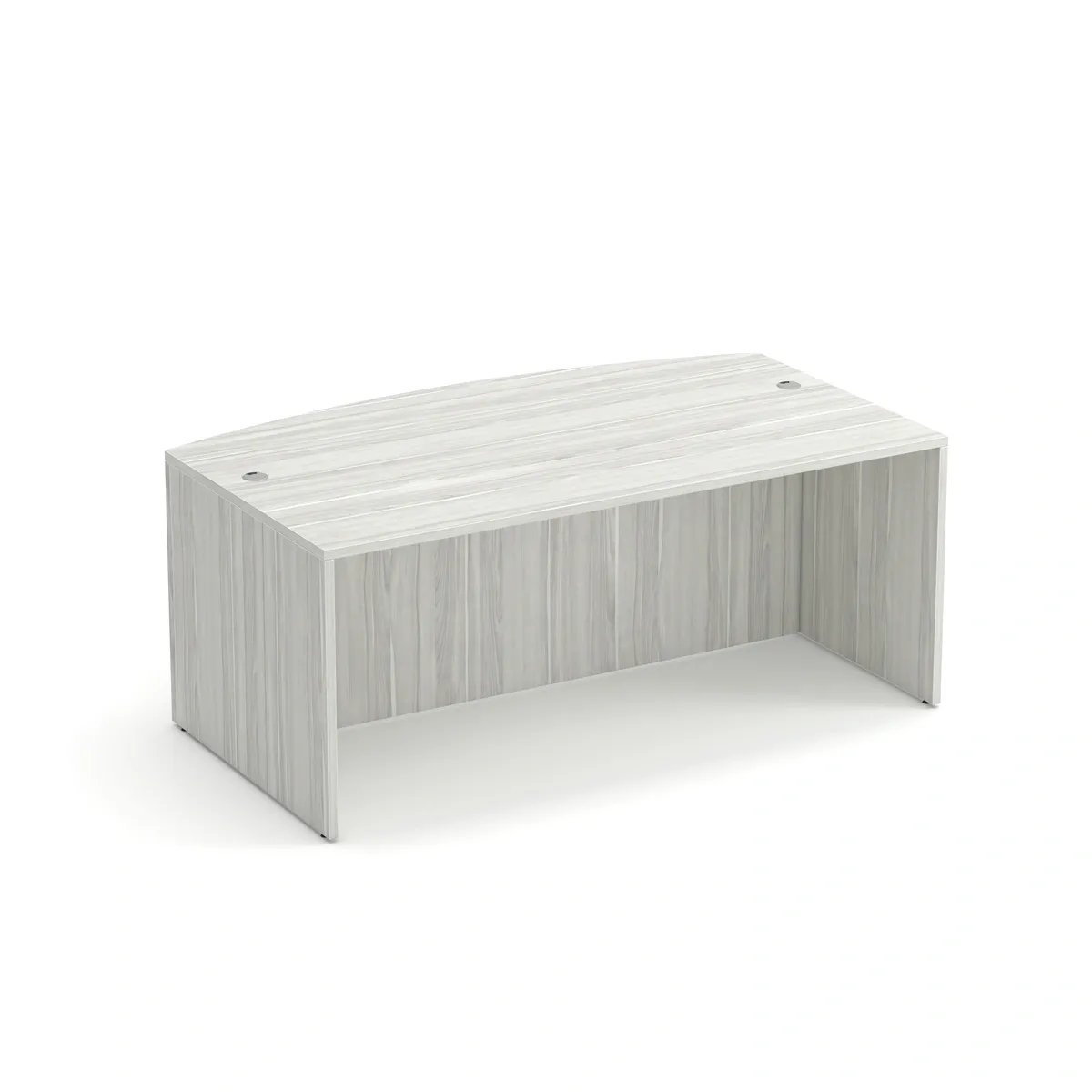 Silver Burch Bow Front Desk Shell