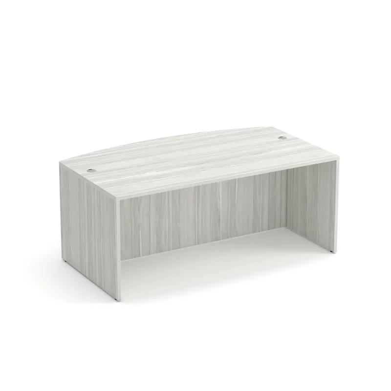 Silver Burch Bow Front Desk Shell