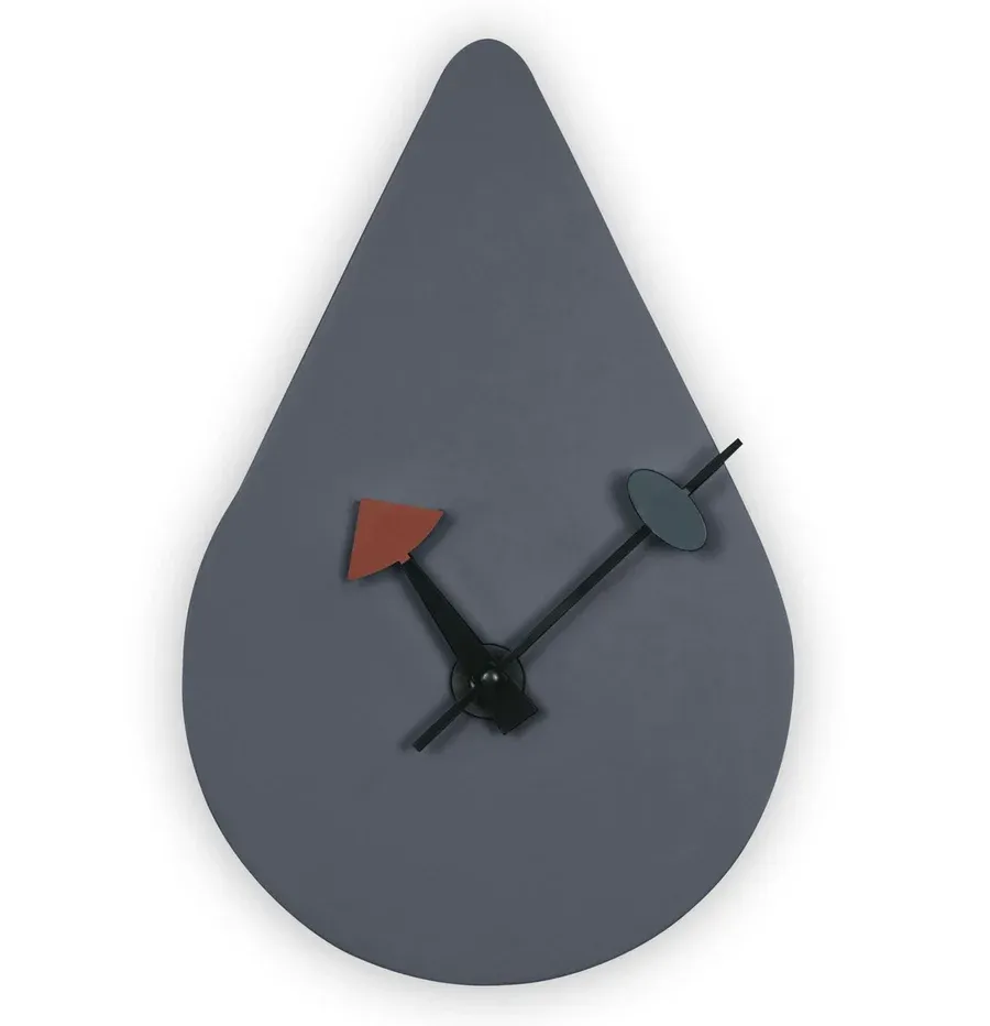 Manchester Modern Tear-Drop Silent Non-Ticking Wall Clock